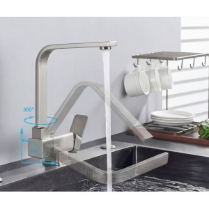 STOCCO Σπαστή Μπαταρία κουζίνας αναμεικτική ST5070MN MAT NICKEL Σπίτι-Κήπος