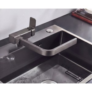 STOCCO Σπαστή Μπαταρία κουζίνας αναμεικτική ST5070GG GUN GREY Σπίτι-Κήπος