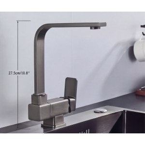 STOCCO Σπαστή Μπαταρία κουζίνας αναμεικτική ST5070GG GUN GREY Σπίτι-Κήπος