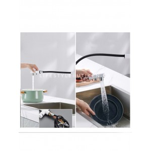 STOCCO Τρίοδη Μπαταρία Κουζίνας με προεκτεινόμενο ντουζ ST1199 White