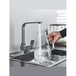 STOCCO Σπαστή Μπαταρία κουζίνας αναμεικτική ST5070GG GUN GREY