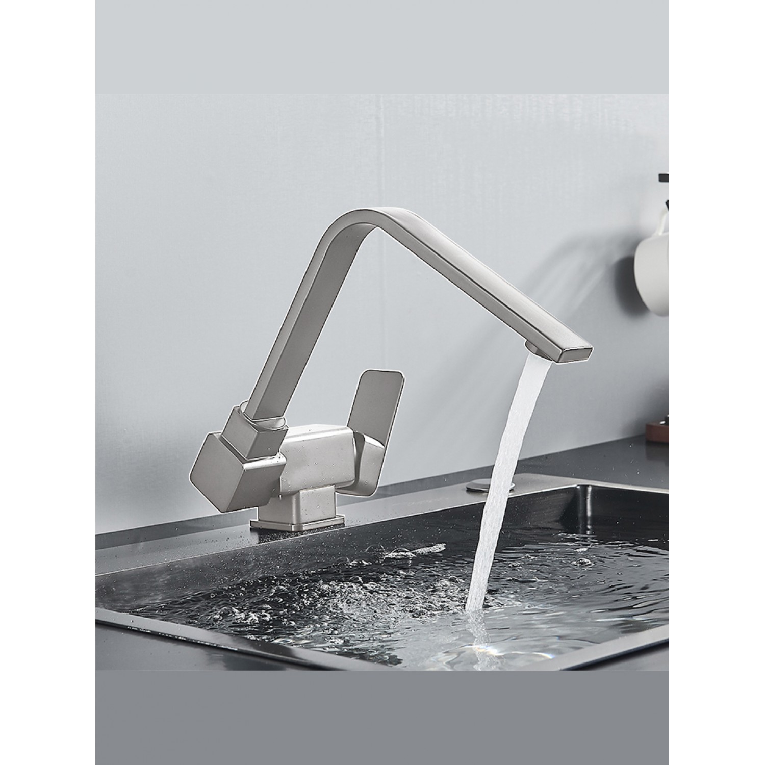 STOCCO Σπαστή Μπαταρία κουζίνας αναμεικτική ST5070MN MAT NICKEL