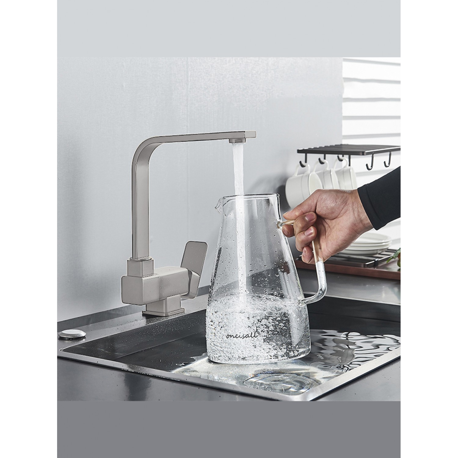 STOCCO Σπαστή Μπαταρία κουζίνας αναμεικτική ST5070MN MAT NICKEL