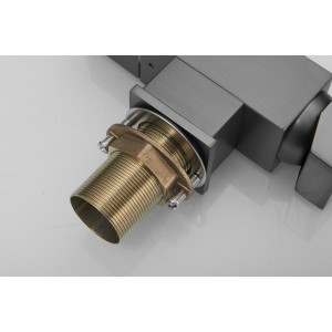 Σπαστή Τρίοδη Μπαταρία Κουζίνας για σύνδεση με φίλτρο κάτω πάγκου STOCCO SF7004GG GUN GREY