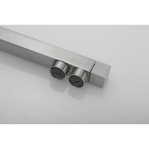 Σπαστή Τρίοδη Μπαταρία Κουζίνας για σύνδεση με φίλτρο κάτω πάγκου STOCCO SF7003MN MAT NICKEL