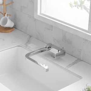 Σπαστή Τρίοδη Μπαταρία Κουζίνας για σύνδεση με φίλτρο κάτω πάγκου STOCCO SF7001C CHROME