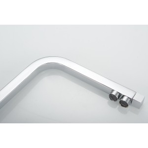 Σπαστή Τρίοδη Μπαταρία Κουζίνας για σύνδεση με φίλτρο κάτω πάγκου STOCCO SF7001C CHROME