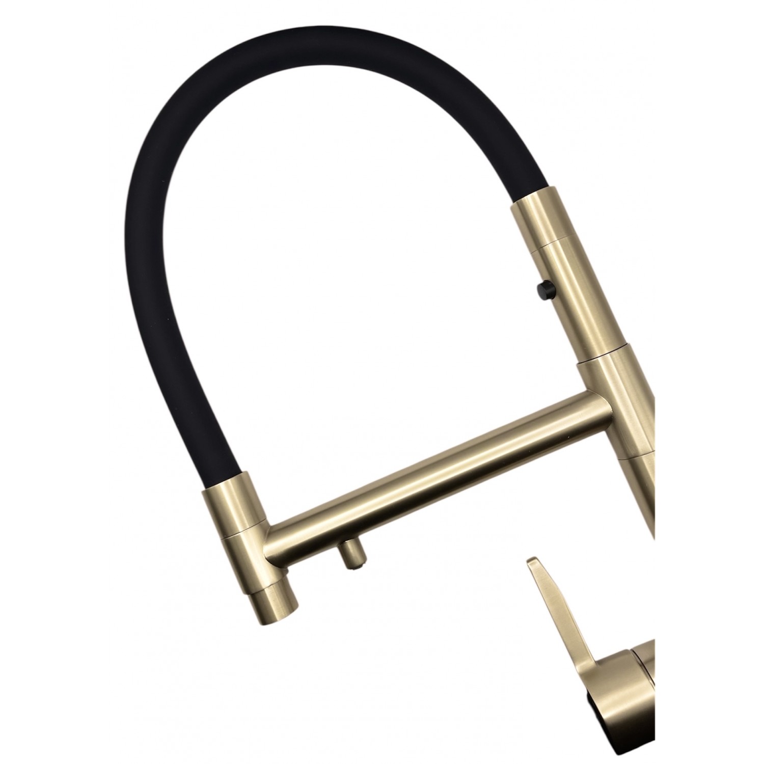 NARON Τρίοδη Ψηλή Μπαταρία κουζίνας Για σύνδεση Φίτρου NR5005 Mat Gold