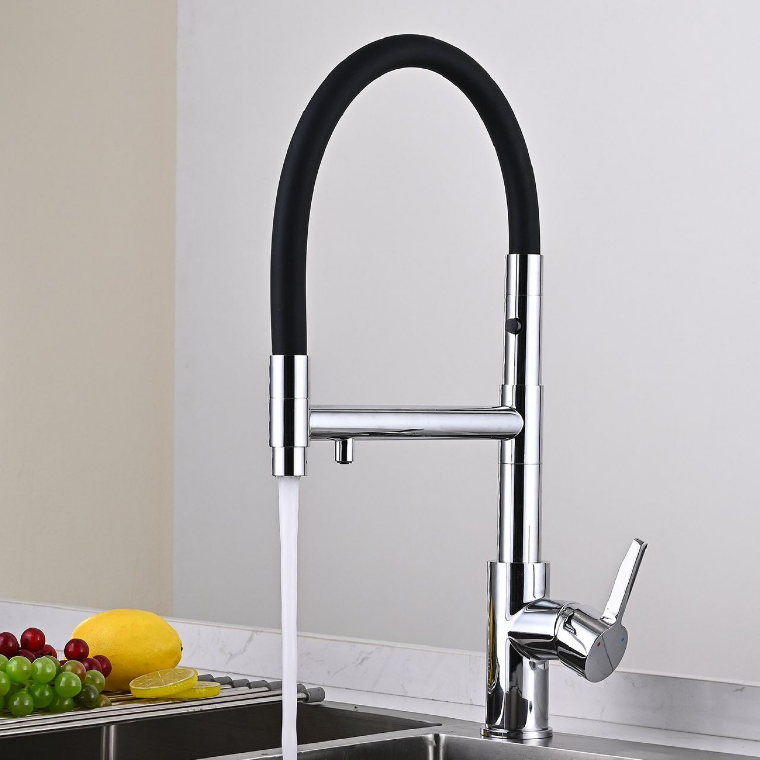 NARON Τρίοδη Ψηλή Μπαταρία κουζίνας Για σύνδεση Φίτρου NR5001 CHROME