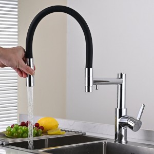 NARON Τρίοδη Ψηλή Μπαταρία κουζίνας Για σύνδεση Φίτρου NR5001 CHROME