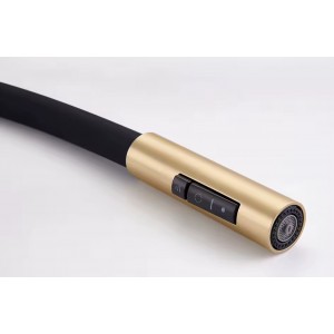 NARON Ψηλή Μπαταρία κουζίνας με αποσπώμενο ντους NR1311 Brushed Gold