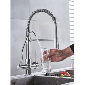 NARON Τρίοδη Μπαταρία κουζίνας Φίλτρου NR-731C CHROME