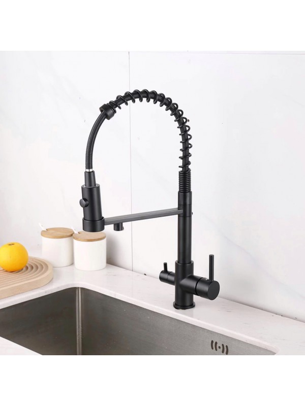 STOCCO Τρίοδη Μπαταρία κουζίνας Φίλτρου ST941B BLACK MAT