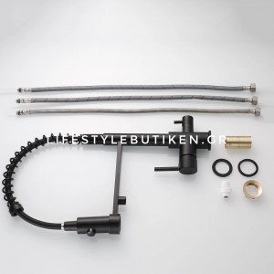 STOCCO Τρίοδη Μπαταρία κουζίνας Φίλτρου ST941B BLACK MAT