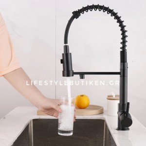 STOCCO Τρίοδη Μπαταρία κουζίνας Φίλτρου ST941B BLACK MAT