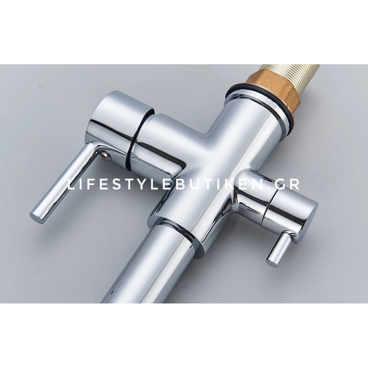 STOCCO Τρίοδη Μπαταρία κουζίνας Φίλτρου ST941C CHROME