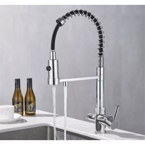 STOCCO Τρίοδη Μπαταρία κουζίνας Φίλτρου ST941C CHROME