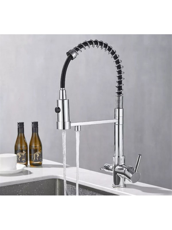 STOCCO Τρίοδη Μπαταρία κουζίνας Φίλτρου ST941C CHROME