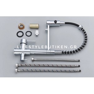 STOCCO Τρίοδη Μπαταρία κουζίνας Φίλτρου ST941C CHROME