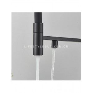 Τρίοδη Ψηλή Μπαταρία Κουζίνας NARON NR-1299B BLACK MAT