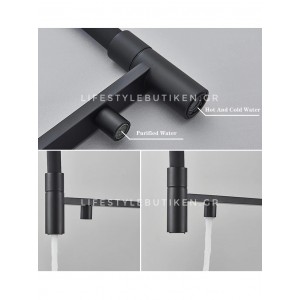 Τρίοδη Ψηλή Μπαταρία Κουζίνας NARON NR-1299B BLACK MAT