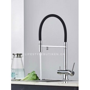 Τρίοδη Ψηλή Μπαταρία Κουζίνας NARON NR-1299C CHROME 