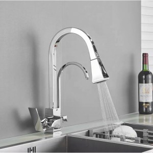 Τρίοδη Μπαταρία κουζίνας με δυνατότητα σύνδεσης φιλτρου κάτω πάγκου διπλής ροής STOCCO ST2019510C CHROME