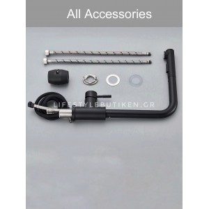 STOCCO Μπαταρία Κουζίνας Με Προεκτεινόμενο Ντουζ STOCCO ST7065 Black Mat