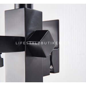 Luxury Matte Black Bathtub Faucet επιδαπέδια μπαταρία λουτρού MY3077 BLACK MAT
