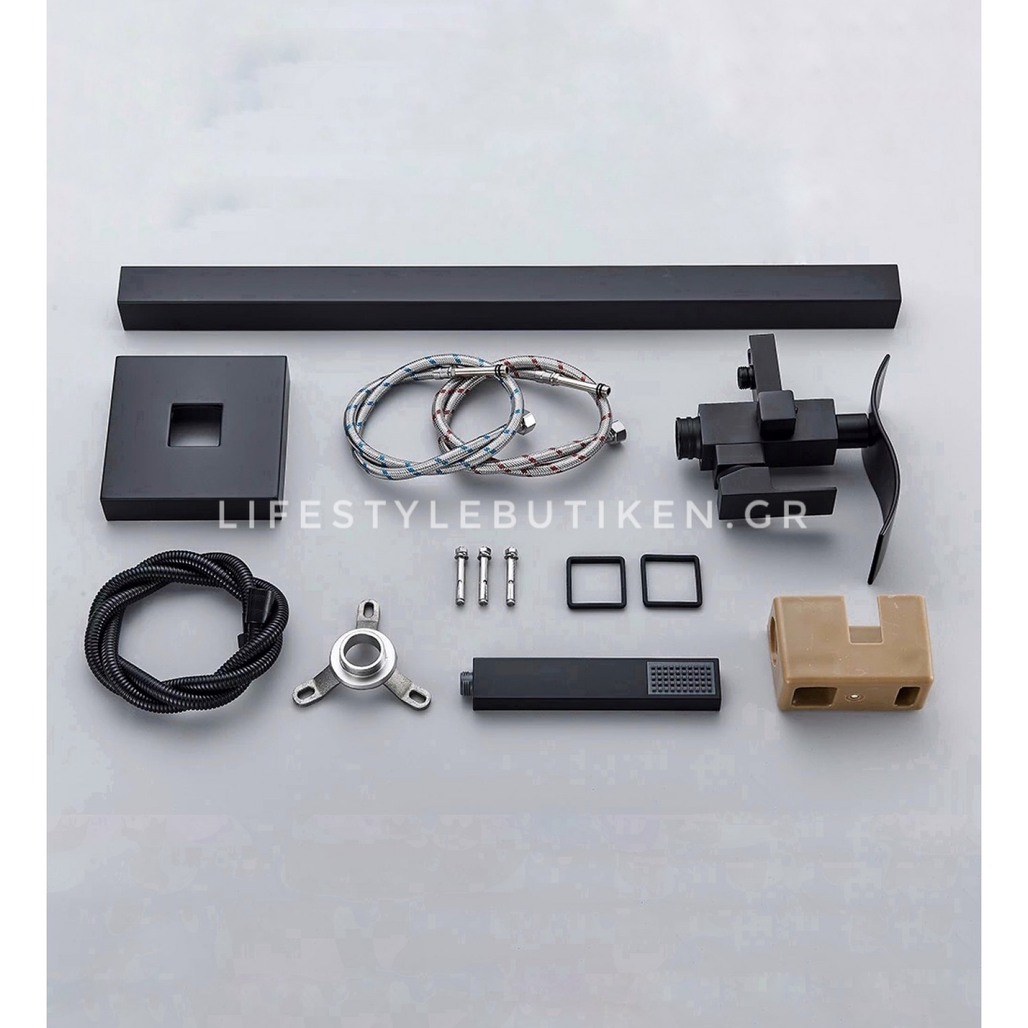 Luxury Matte Black Bathtub Faucet επιδαπέδια μπαταρία λουτρού MY3077 BLACK MAT