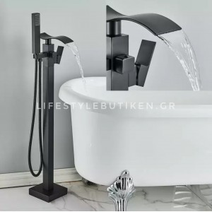 Luxury Matte Black Bathtub Faucet επιδαπέδια μπαταρία λουτρού MY3077 BLACK MAT