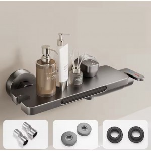 NARON Σετ Aναμεικτική Mπαταρία Mπάνιου Kαταρράκτης με ντουζ NR3020 Gun Metal