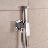 Αναμεικτικος μίκτης εντοιχισμού με ντουζάκι shut-off, για πλύση ατομικής υγιεινής ή πλύση λεκάνης wc MELLRAIN CZ5530 Chrome 2
