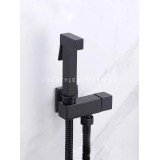 STOCCO Επιτοίχιο Σετ Μπιντέ με Ντουζάκι shut-off ST-502B BLACK MAT 2
