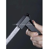 STOCCO Επιτοίχιο Σετ Μπιντέ με Ντουζάκι shut-off ST-502B BLACK MAT 5