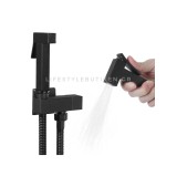 STOCCO Επιτοίχιο Σετ Μπιντέ με Ντουζάκι shut-off ST-502B BLACK MAT 6