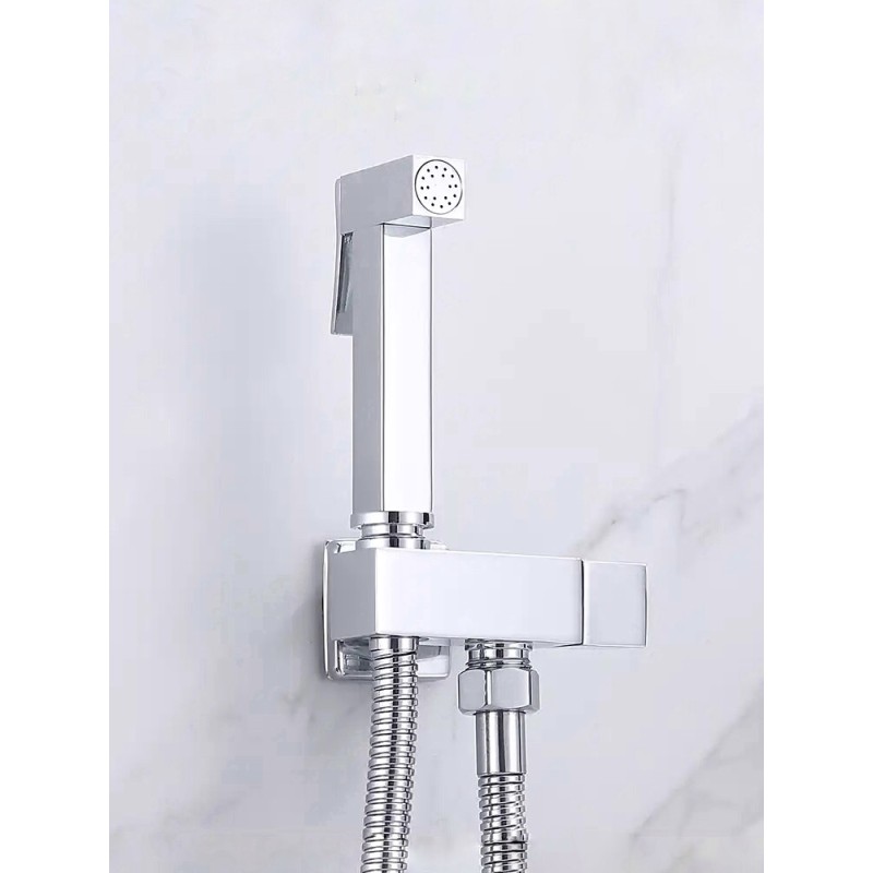 STOCCO Επιτοίχιο Σετ Μπιντέ με Ντουζάκι shut-off ST-501C CHROME Σπίτι-Κήπος