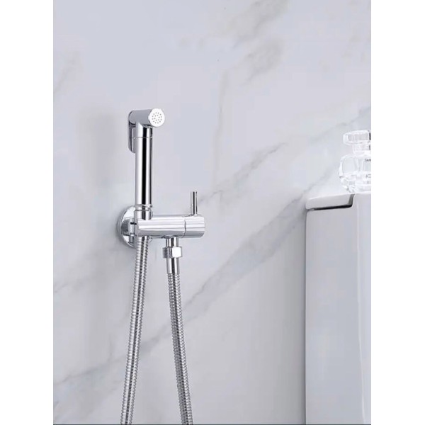 STOCCO Επιτοίχιο Σετ Μπιντέ με Ντουζάκι shut-off ST-301C CHROME