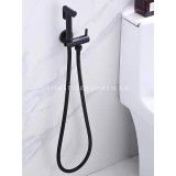 STOCCO Επιτοίχιο Σετ Μπιντέ με Ντουζάκι shut-off ST-302B BLACK MAT 2