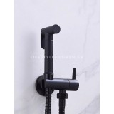 STOCCO Επιτοίχιο Σετ Μπιντέ με Ντουζάκι shut-off ST-302B BLACK MAT 4