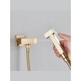 STOCCO Επιτοίχιο Σετ Μπιντέ με Ντουζάκι shut-off ST-502BG BRUSHED GOLD 2