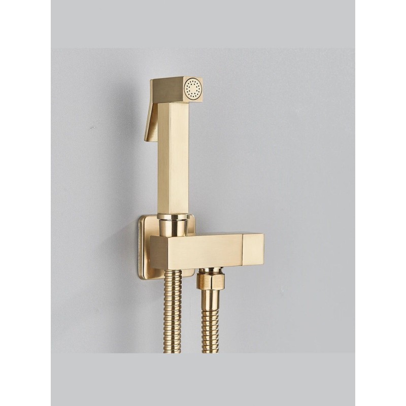 STOCCO Επιτοίχιο Σετ Μπιντέ με Ντουζάκι shut-off ST-502BG BRUSHED GOLD Σπίτι-Κήπος