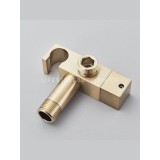 STOCCO Επιτοίχιο Σετ Μπιντέ με Ντουζάκι shut-off ST-502BG BRUSHED GOLD 4