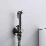 STOCCO Επιτοίχιο Σετ Μπιντέ με Ντουζάκι shut-off NR-404 Gun Metal 2