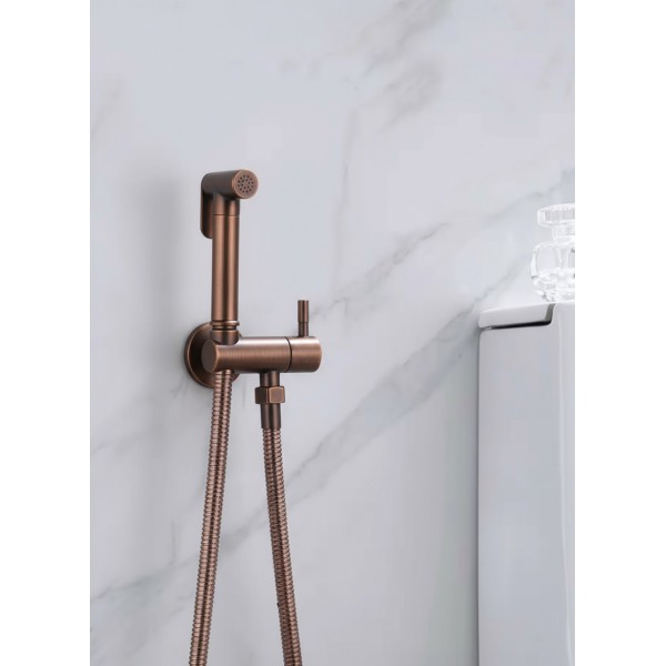 STOCCO Επιτοίχιο Σετ Μπιντέ με Ντουζάκι shut-off NR-404 BRUSHED ROSE