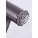 NARON Επιτοίχιο Σετ Μπιντέ με Ντουζάκι Λεκάνης shut-off NR-304 Gun Metal 3
