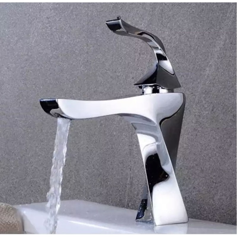 Luxury Χαμηλή μπαταρία Νιπτήρα Ανάμεικτη PO254 CHROME Σπίτι-Κήπος