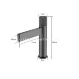 Χαμηλή Μπαταρία Νιπτήρα Stocco FZ5501GG Gun Grey 5