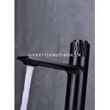 Luxury Μπαταρία Νιπτήρα με Πάτημα Κουμπιού STOCCO BZ8822B Black Mat 7