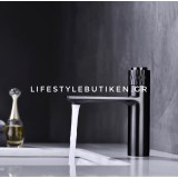 Luxury Μπαταρία Νιπτήρα με Πάτημα Κουμπιού STOCCO BZ8822B Black Mat 5
